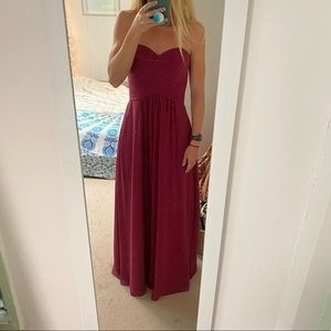 Azazie Yazmin Bridesmaid Dress in Color Mulberry